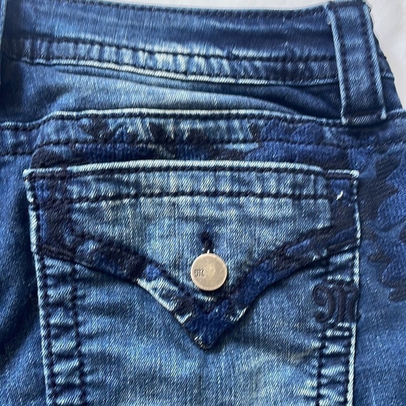 Miss Me Signature Skinny Jeans Floral Embroidered Pocket Size 31 - Picture 6 of 13